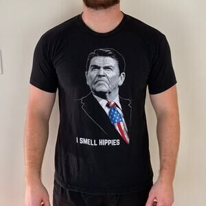 I Smell Hippies Ronald Reagan T-Shirt